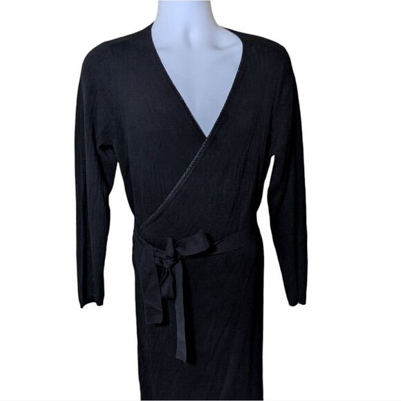 Pamela Dennis Private Client Group cotton cashmere knit full wrap dress Large - Picture 10 of 10
